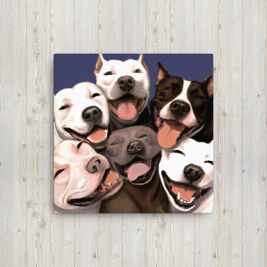 "Bully Party!" - Canvas Art 12"x12"
